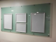 *Wall Mounted Perspex Display Board with Four Alum