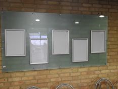 *Wall Mounted Perspex Display Board with Five Alum