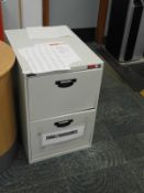 *Two Drawer Foolscap Filing Cabinet (Cream)