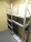 *Three Bays of Galvanised Shelving (As Fitted in t