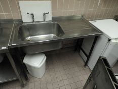*Stainless Steel Commercial Sink Unit with Right H