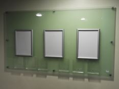 *Wall Mounted Perspex Display Board with Three Alu