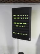 *Brackenbury LED Matrix Lobby Sign with Keyboard