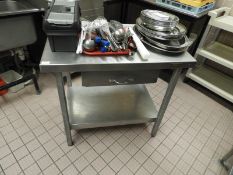 *Benham Stainless Steel Preparation Table with She