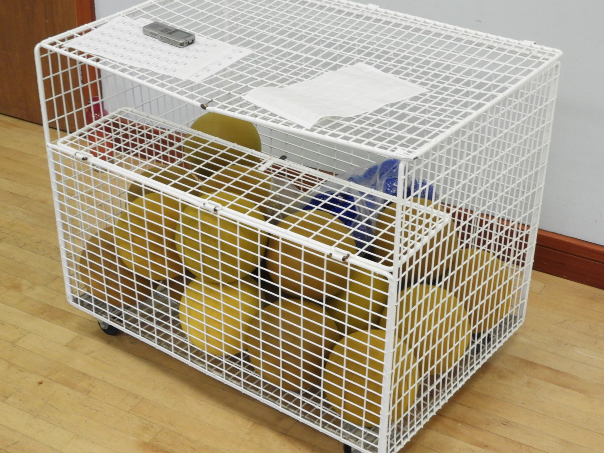 *Wire Basket Trolley Containing Foam Balls