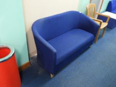 *Blue Two Seat Reception Settee