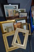 Quantity of Small Prints and Gilt Picture Frames