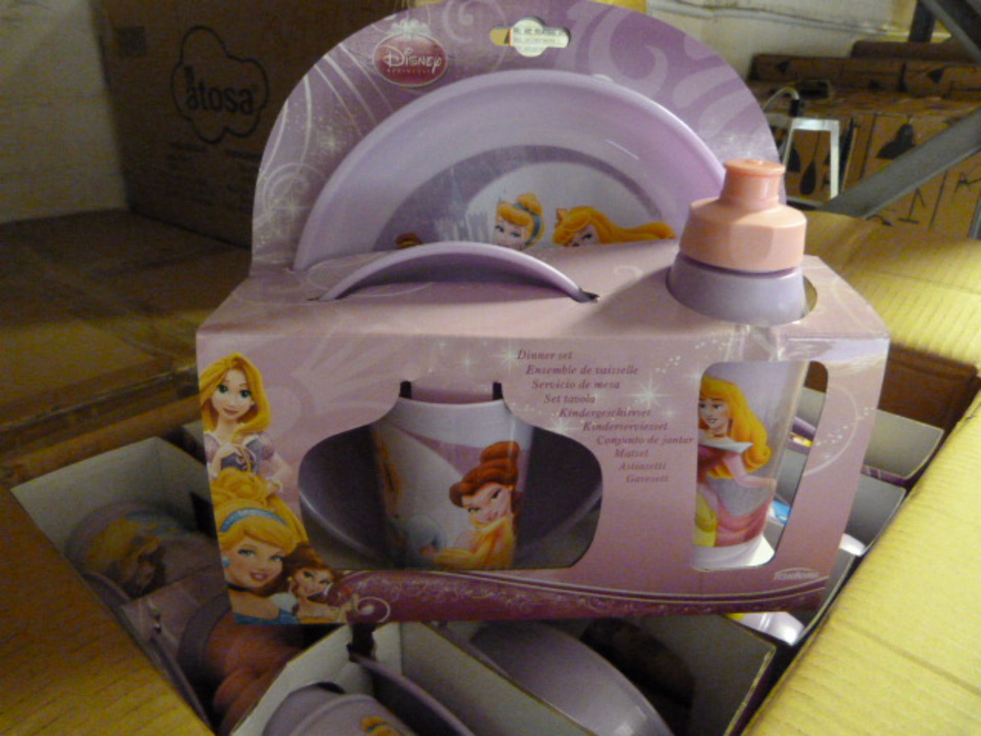 *Box of 12 Four Piece Disney Princess Dinner Sets