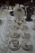 Duchess Tranquility Part Tea Set and Glass Sundae