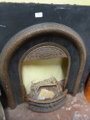 Reproduction Cast Iron Fireplace with Assorted Gra