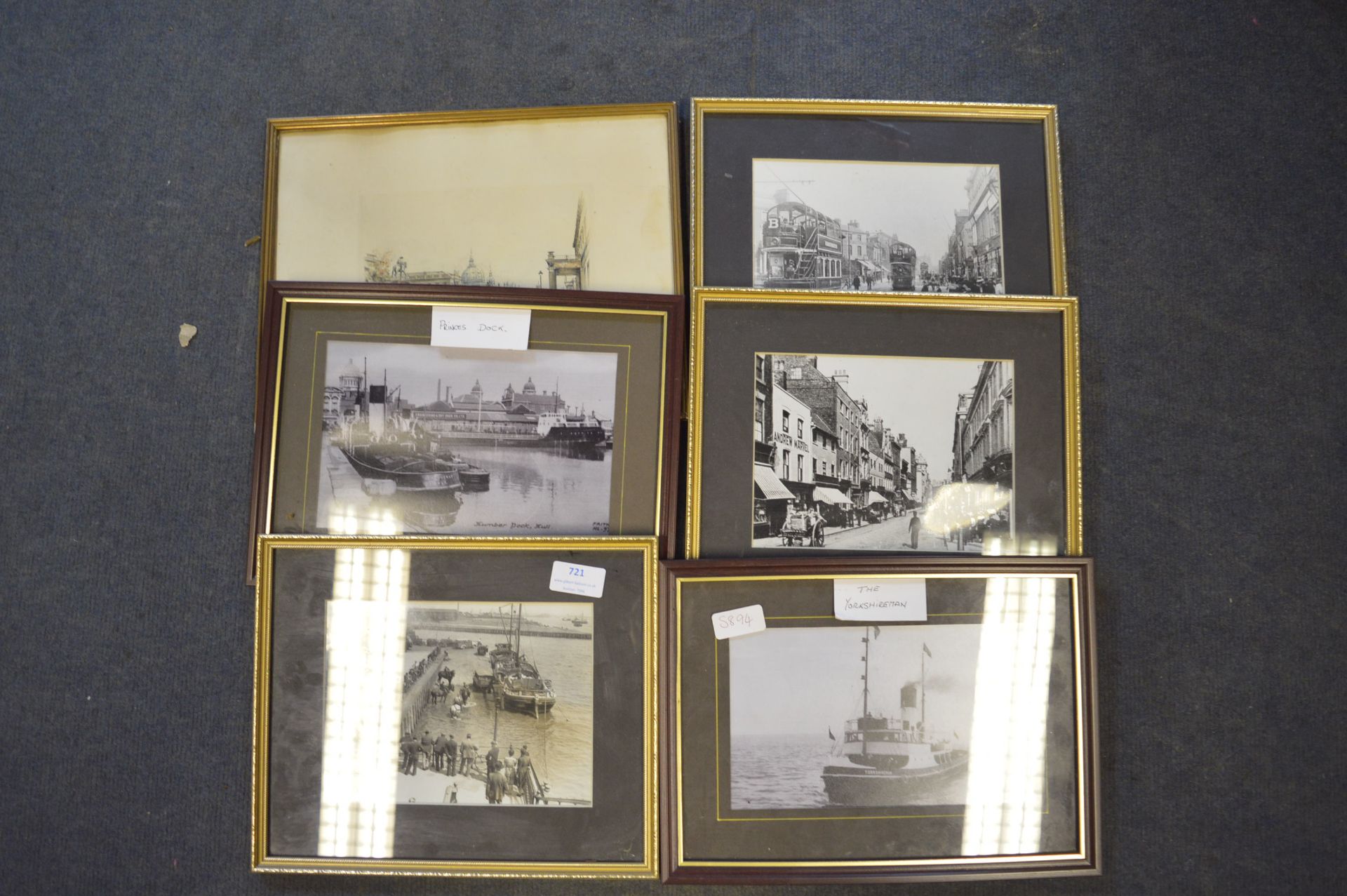 Six Local History Photo Prints - Princess Dock, Th