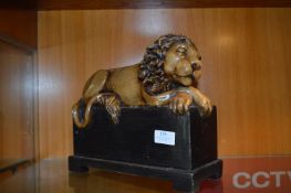 Large Resin Lion Figurine
