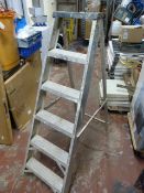 Five Tread Aluminium Steps