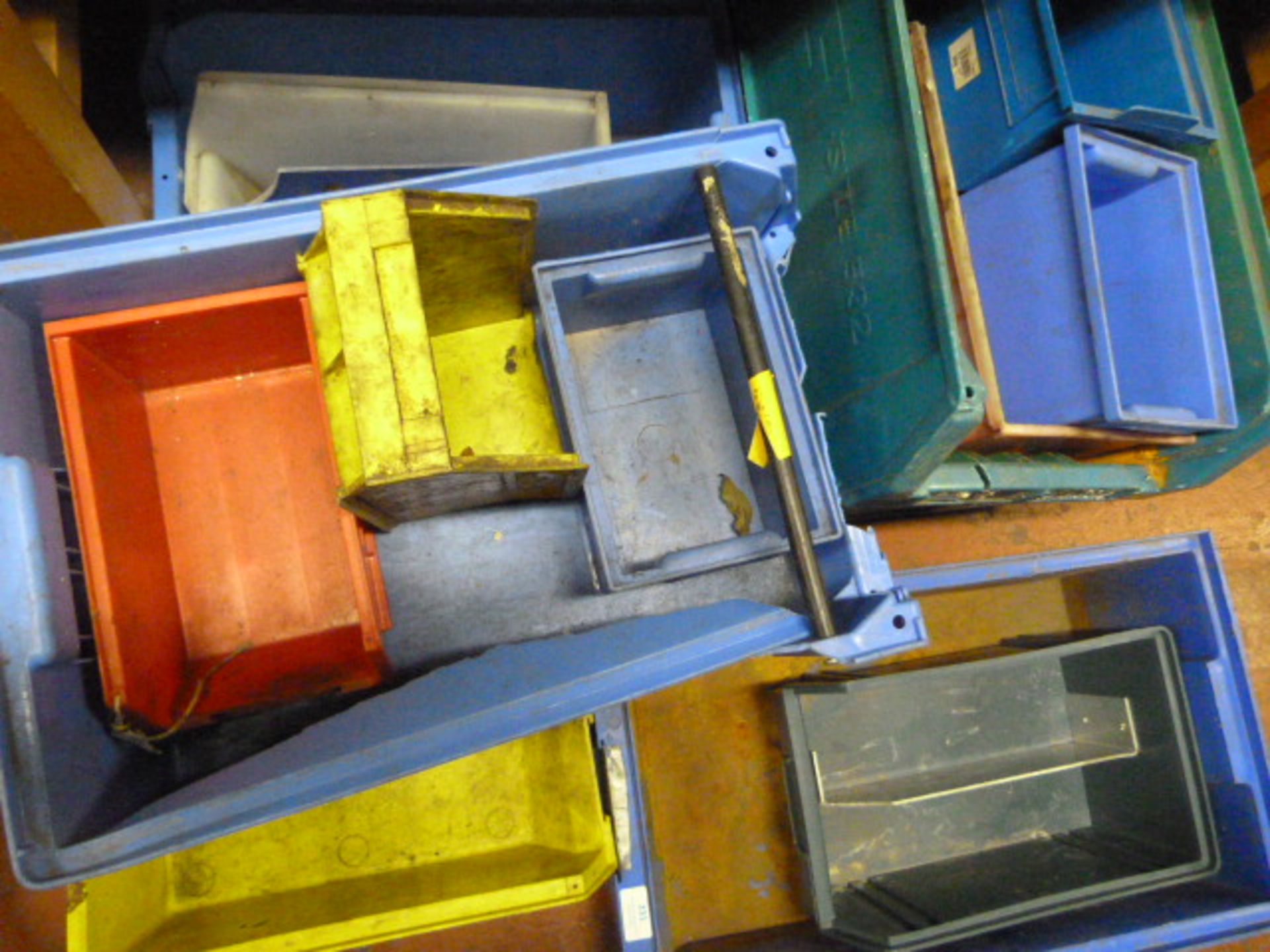 *Quantity of Assorted Plastic Storage Bins