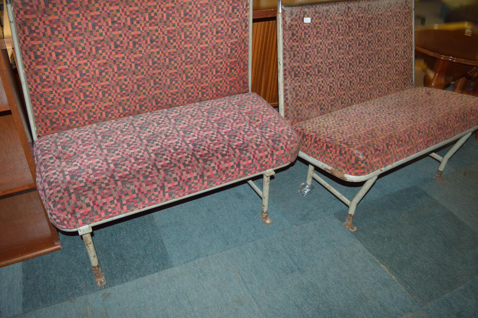 Pair of VIntage Bus Seats