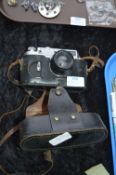 Russian Zorki Four Camera in Leather Case