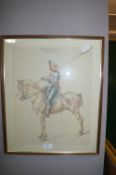 Framed Print - English Knight on Horse