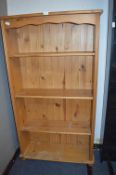 Pine Three Height Bookshelf