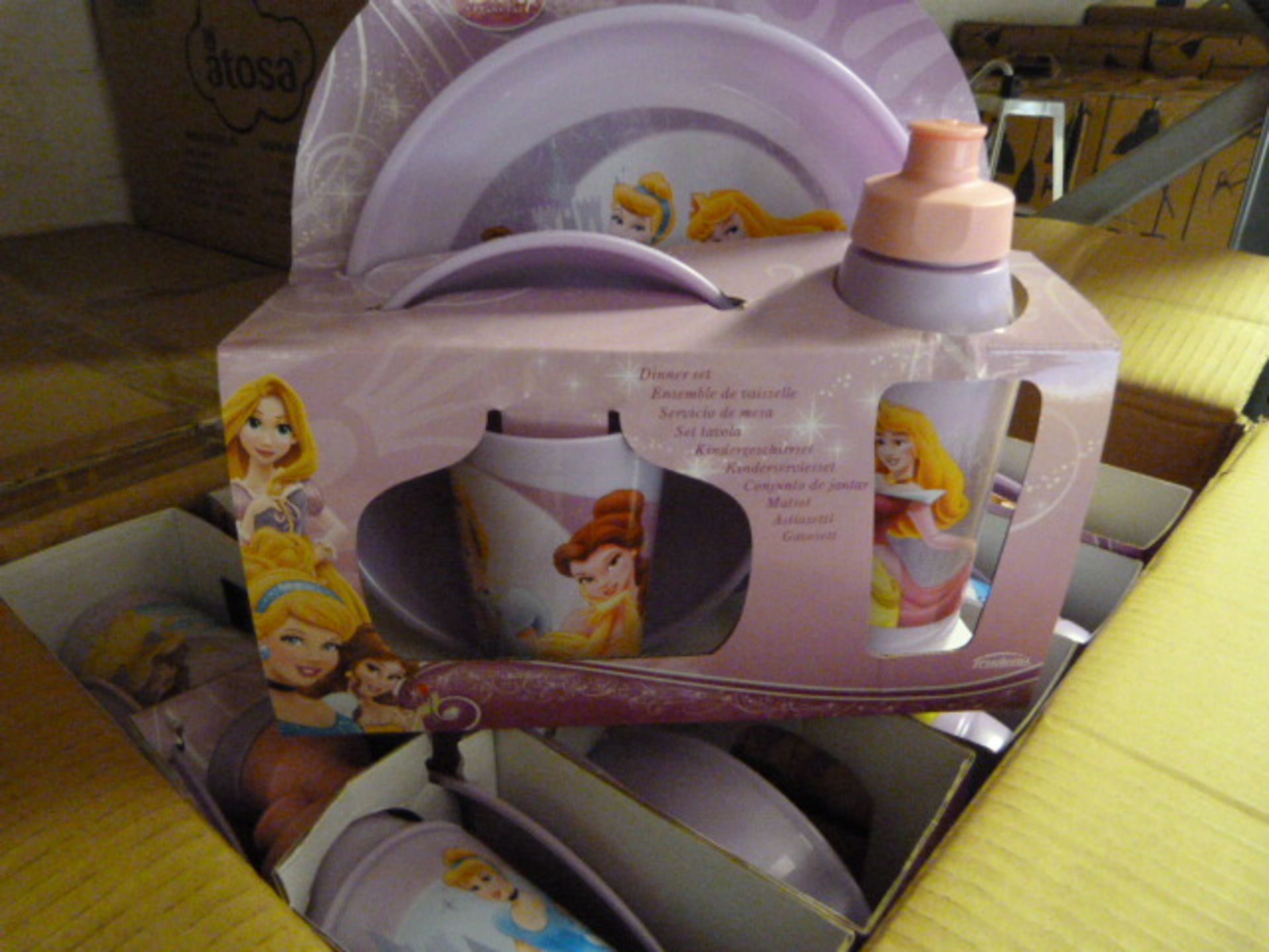 *Box of 12 Four Piece Disney Princess Dinner Sets