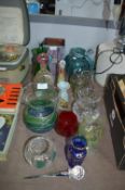 Coloured Glassware, Vases, Goblets, etc.