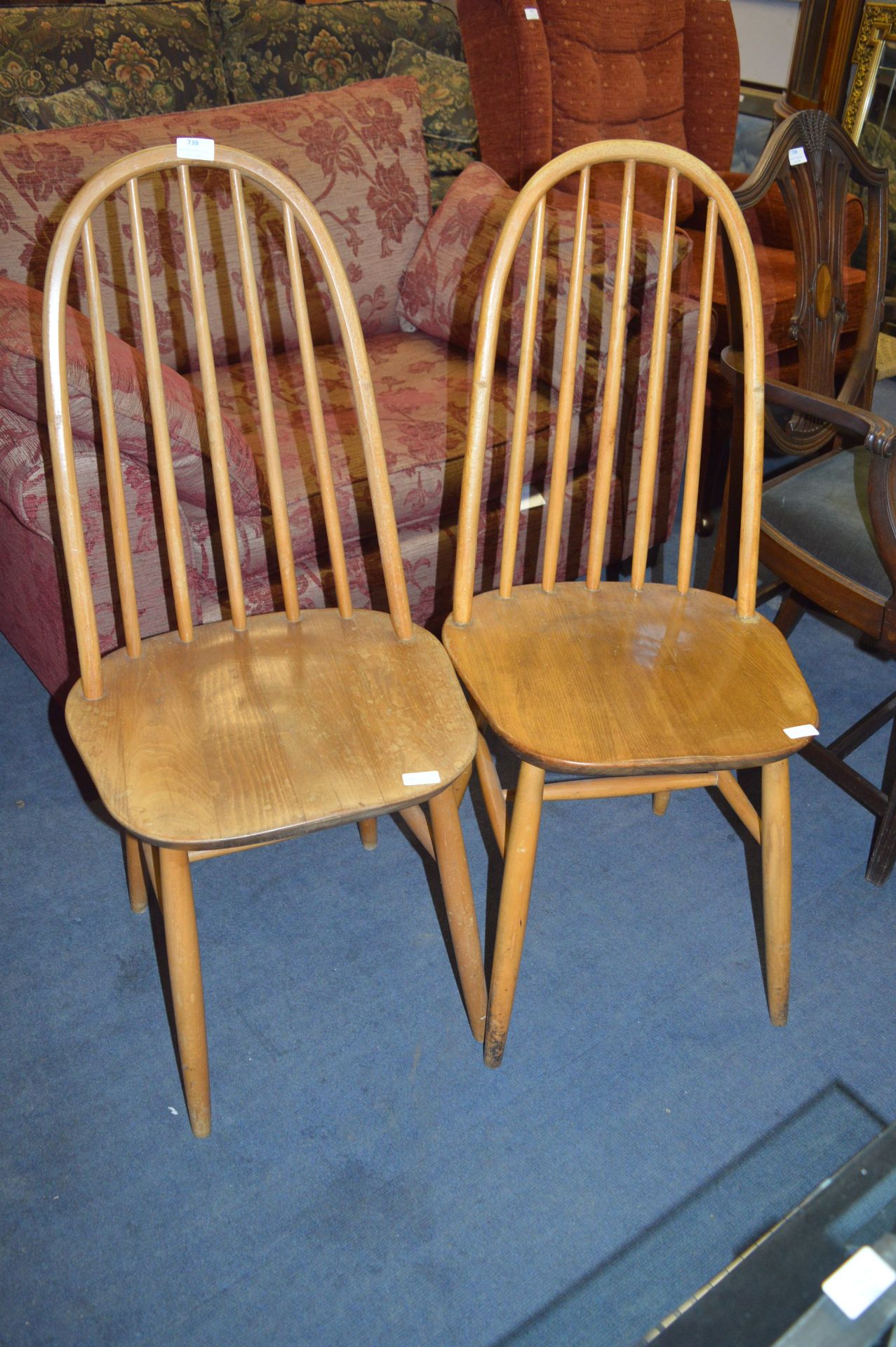 Pair of Windsor Stickback Dining Chairs