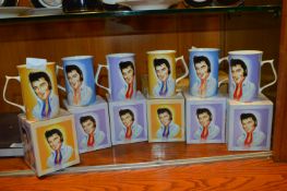 Collection of Six Elvis Presley Mugs with Boxes