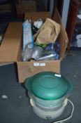 Box Containing Kitchenware, Tower Cooker, Tefal St