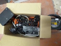 Battery Charger and a Box of Electrical Fittings a