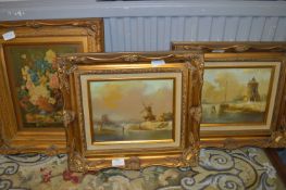 Decorative Gilt Framed Paintings and Prints - Coun