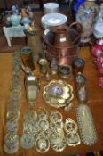 Quantity of Brassware, Horse Brasses, Bucket, Jugs
