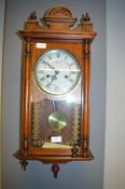 Highlands Wood Cased Pendulum Wall Clock