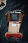 Zeiss Ikon Nettar Camera with Leather Case
