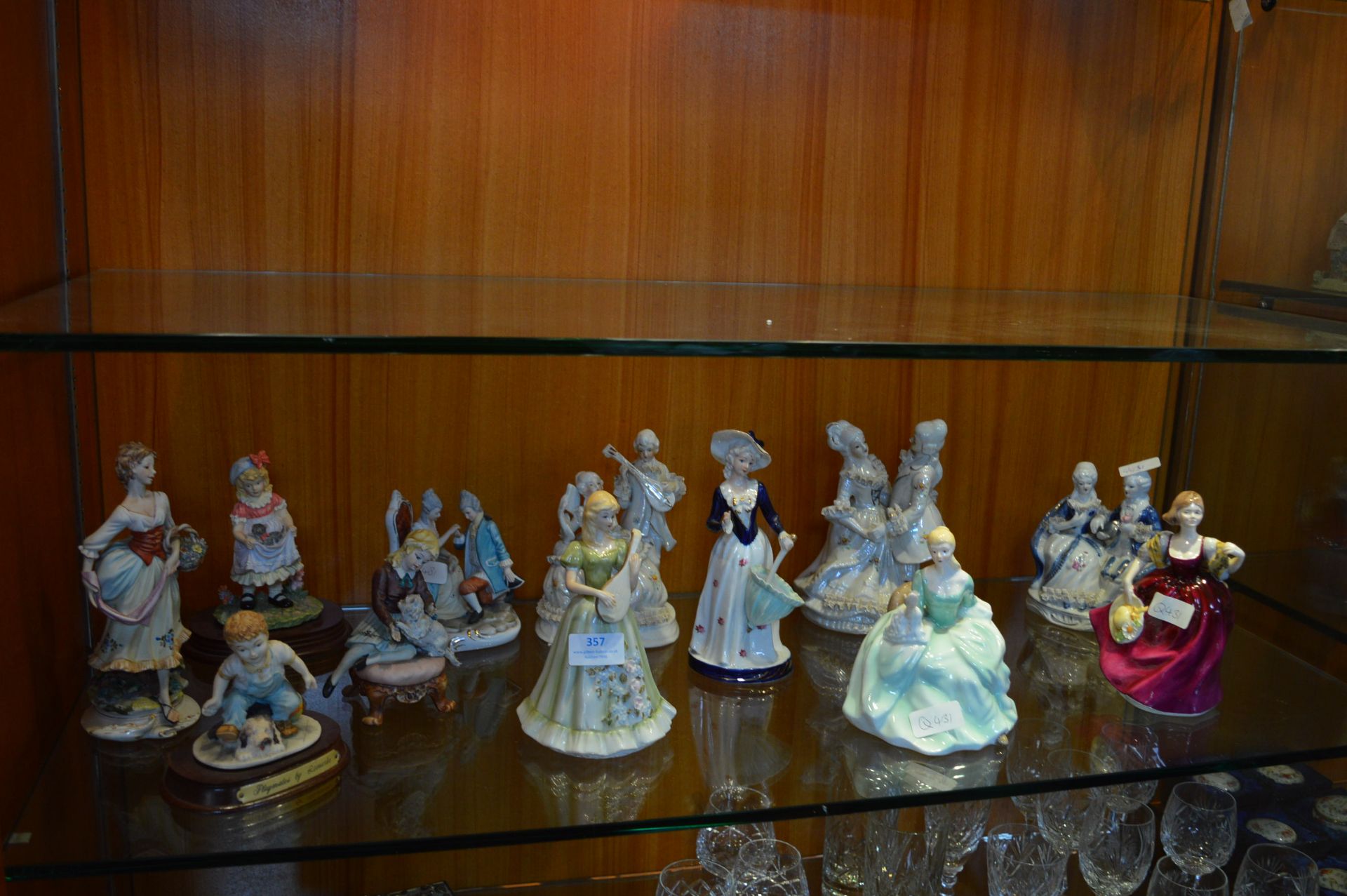 Quantity of Twelve Pottery Figurines