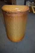 Golden Lloyd Loom Wicker Linen Basket