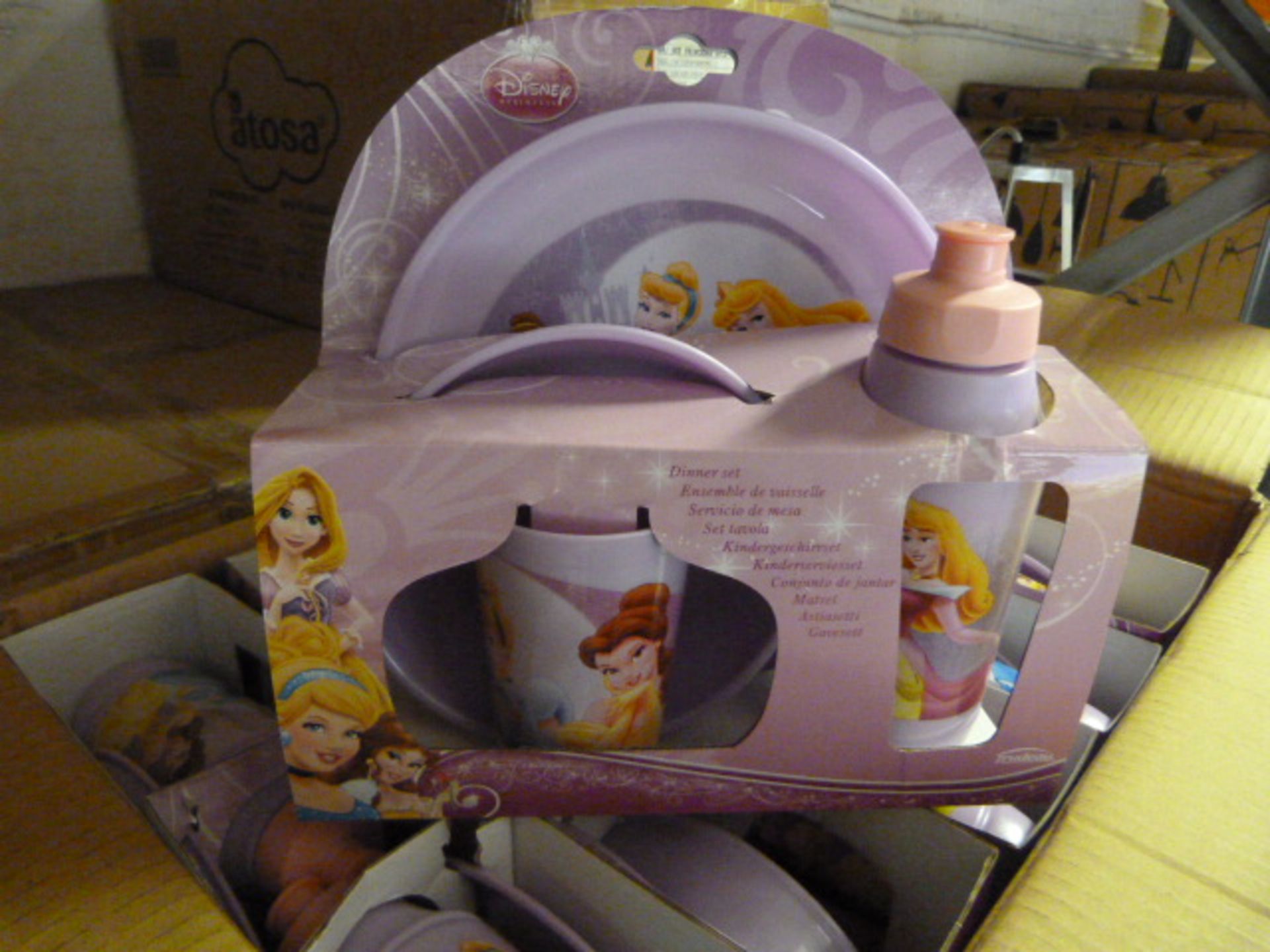 *Box of 12 Four Piece Disney Princess Dinner Sets