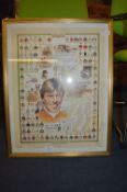 Horse Racing Print Signed by Peter Scudamore and A