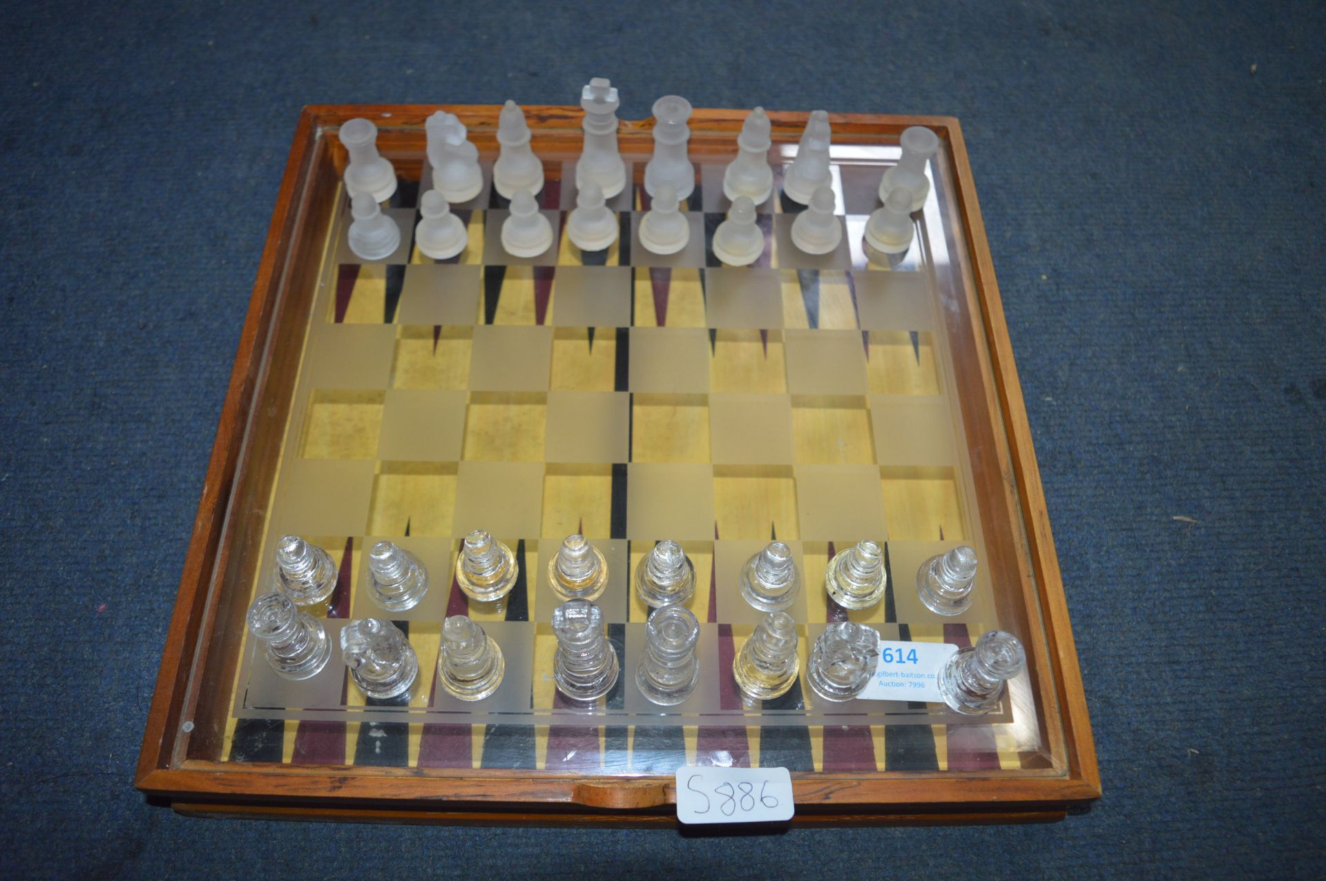 Cased Glass Chess Set