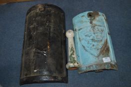 Two Cast Iron Street Lamp Cover