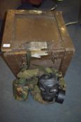 Military Storage Box Containing Gas Mask with Bag