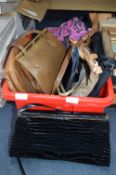 Storage Box Containing Handbags and Purses