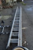 Triple Aluminium Extension Ladders 3.50m