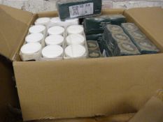Box Containing a Large Quantity of Shoe Cream