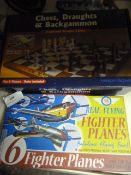 *Chess & Draughts Set and a Make & Fly Fighter Pla