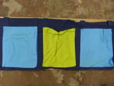 Blue Three Pocket Side Hanger for Mid Sleeper