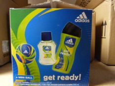 *Box of Six Adidas "Get Ready" Shower Gift Sets