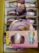 *Box of 12 Disney Princess Four Piece Dinner Sets