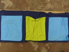 Blue Three Pocket Side Hanger for Mid Sleeper