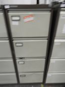 *Four Drawer Foolscap Filing Cabinet (Coffee & Cre