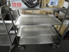*Four Tier Stainless Steel Catering Trolley