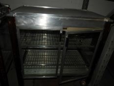 *Plate Glass & Wood Hostess Trolley